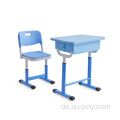 Günstige Klassenzimmer einstellbar Einzelschreibtisch und Stuhl